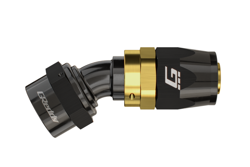 GReddy AN16 180 DEGREE HOSE END SWIVEL BLACK/GOLD ANODIZED Oil Line Kits GReddy