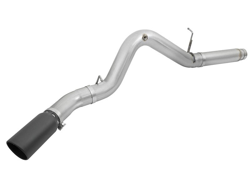 aFe Atlas Exhaust 5in DPF-Back Aluminized Steel w/ Black Tips 16-17 GM Diesel Truck V8-6.6L (td) DPF Back aFe