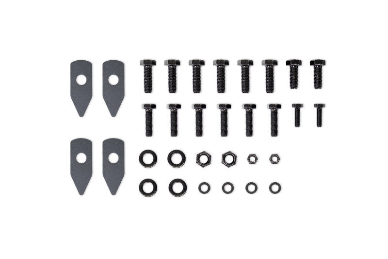 DV8 Offroad 21-25 Ford Bronco Frame Horn Reinforcement Brackets Bumpers - Steel DV8 Offroad