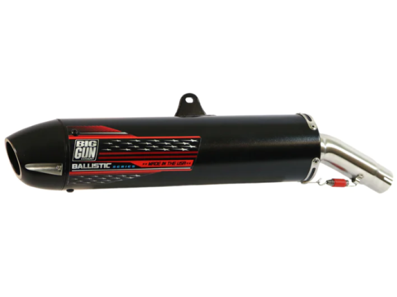 Big Gun 06-14 Honda TRX 450R Ballistic Series Slip On Exhaust Powersports Exhausts Big Gun