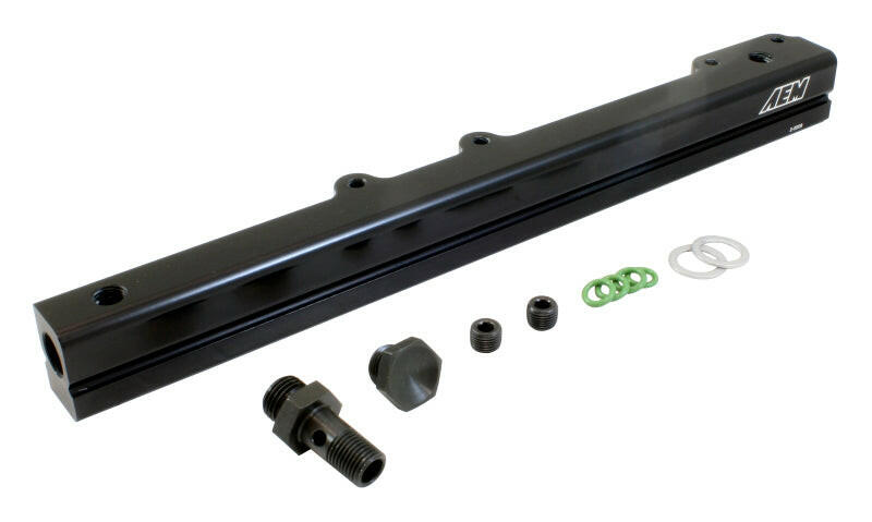 AEM 96-00 Civic CX/DX/LX/EX & 96-97 Del Sol S/Si Black Fuel Rail Fuel Rails AEM