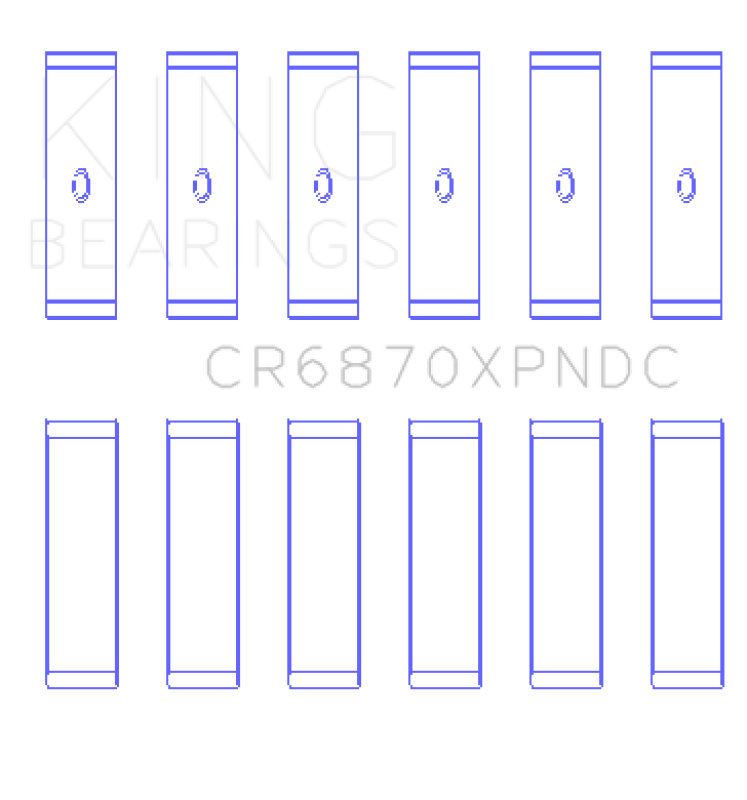 King Engine Bearings Nissan VR38DETT pMaxKote Performance Con Rod w/ Dowel Hole Bearing Set Bearings King Engine Bearings