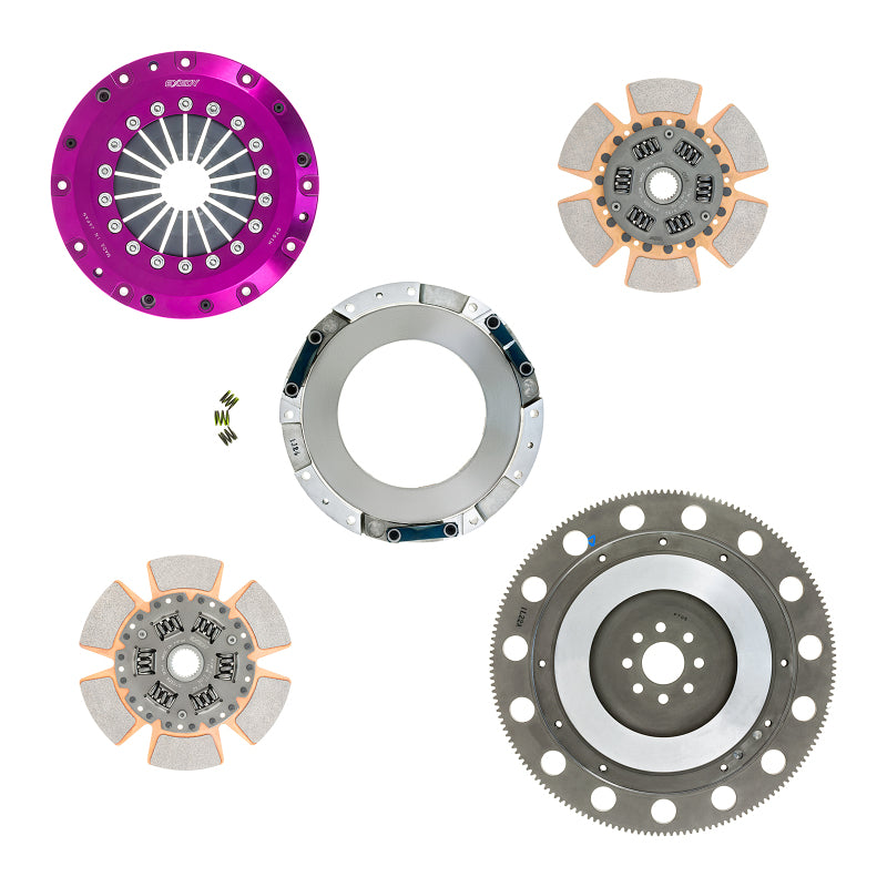 Exedy 96-16 Ford Mustang V8 4.6L/5.0L Hyper Twin Cerametallic Clutch Sprung Disc Push Type Cover Clutch Kits - Multi Exedy
