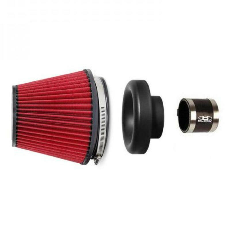 BLOX Racing Performance Filter Kit w/ 2.5inch Velocity Stack Air Filter and 2.5inch Silicone Hose Air Filters - Direct Fit BLOX Racing
