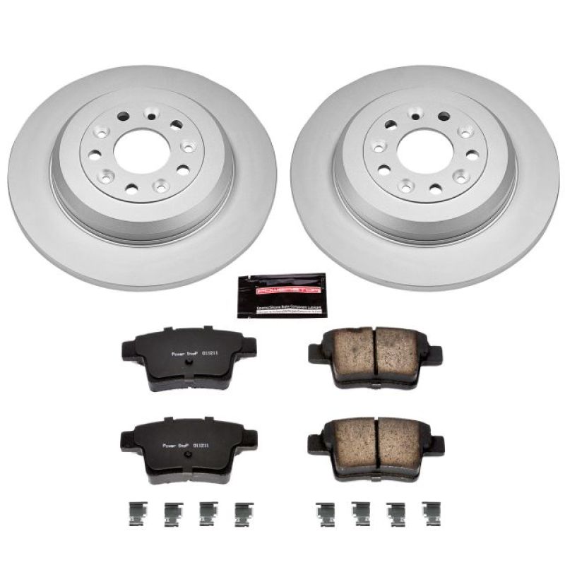 Power Stop 05-07 Ford Five Hundred Rear Z17 Evolution Geomet Coated Brake Kit Brake Kits - Performance Blank PowerStop