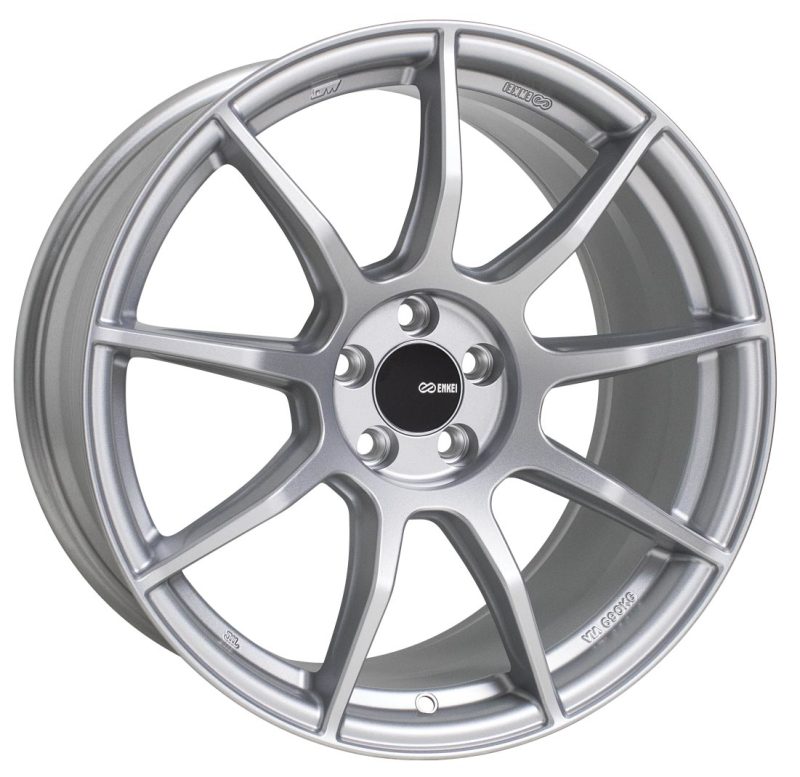 Enkei TS9 18x9.5 5x114.3 30mm Offset 72.6mm Bore Silver Paint Wheels - Cast Enkei