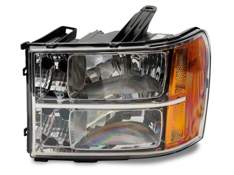 Raxiom 07-14 GMC Sierra 1500/2500 HD/3500 HD Axial OEM Rep Headlights- Chrome Housing (Clear Lens) Headlights Raxiom