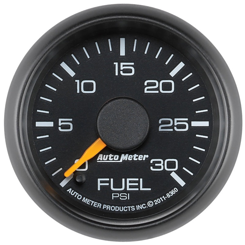 Autometer Factory Match Chevy 2-1/16in FSE 0-30 PSI Fuel Pressure Gauge Gauges AutoMeter
