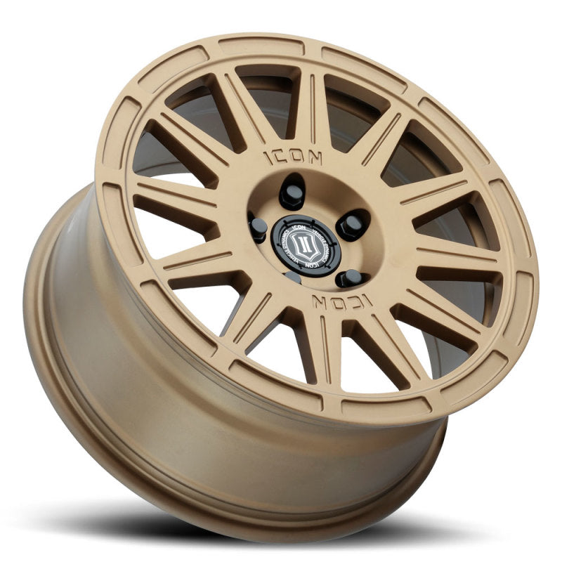ICON Ricochet 17x8 5x100 38mm Offset 6in BS Satin Gold Wheel Wheels - Cast ICON