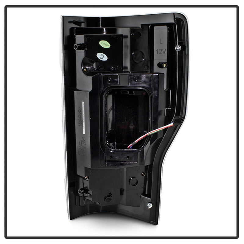 Spyder 17-18 Ford F250 (w/Blind Spot Sens./LED Model Only) LED Tail Lights-Blk ALT-YD-FS17BS-LED-BK Tail Lights SPYDER