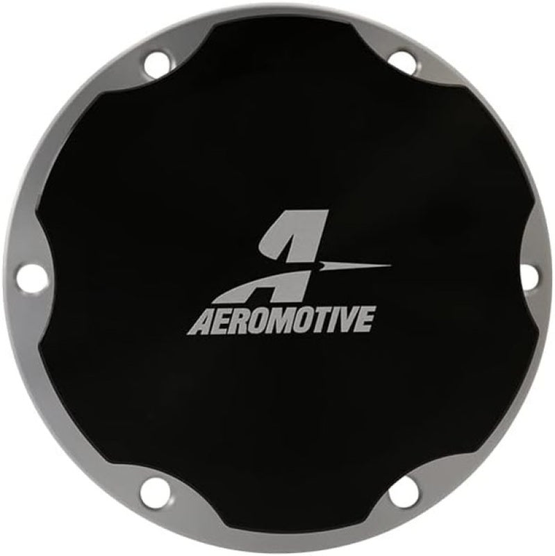 Aeromotive Fill Cap - Screw-On - 3in - Flanged - 6-Bolt - Black Fuel Tanks Aeromotive