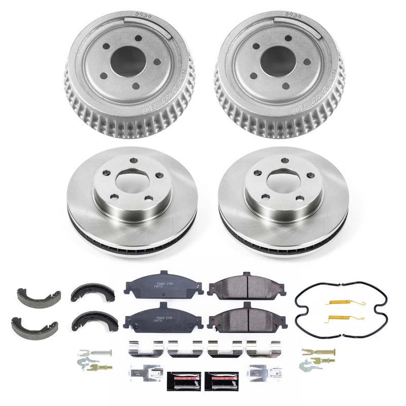 Power Stop 03-04 Oldsmobile Alero Front & Rear Autospecialty Brake Kit Brake Kits - OE PowerStop