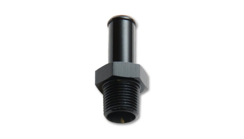 Vibrant 1/8in NPT to 1/4in Barb Straight Fitting - Aluminum Fittings Vibrant