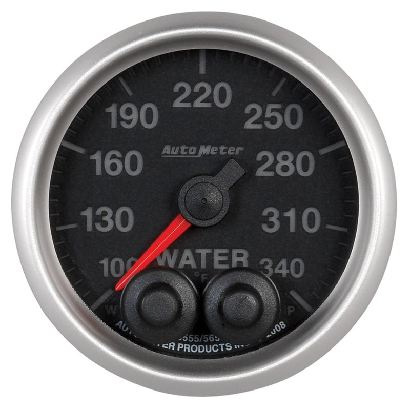 Autometer Elite 52mm 100-340 Deg F Water Temperature Peak and Warn Gauge w/ Electonic Control Gauges AutoMeter