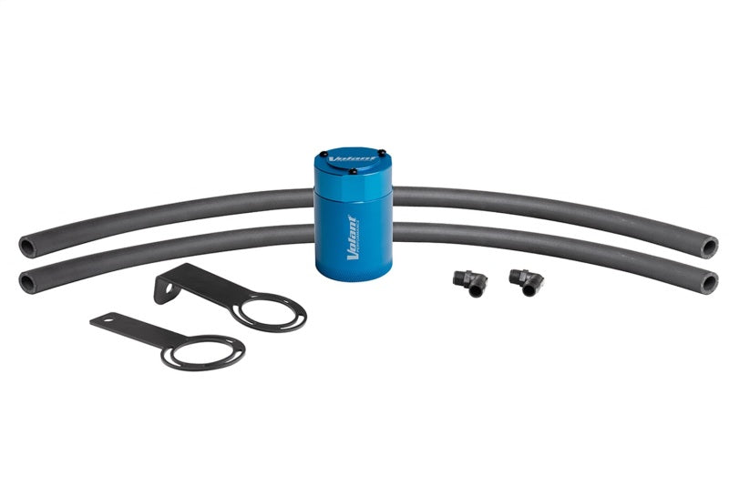 Volant Universal 5/8in Connection 3oz Aluminum Oil Catch Can w/Mounting Bracket - Blue Oil Catch Cans Volant