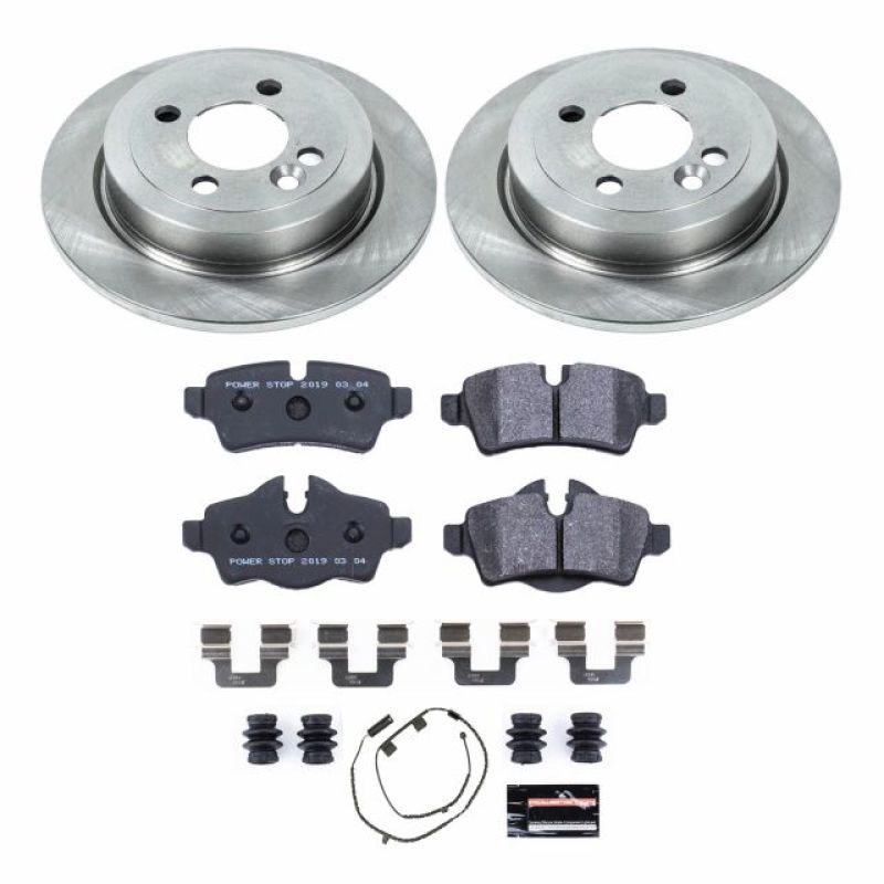 Power Stop 07-10 Mini Cooper Rear Track Day SPEC Brake Kit Brake Kits - Performance Blank PowerStop