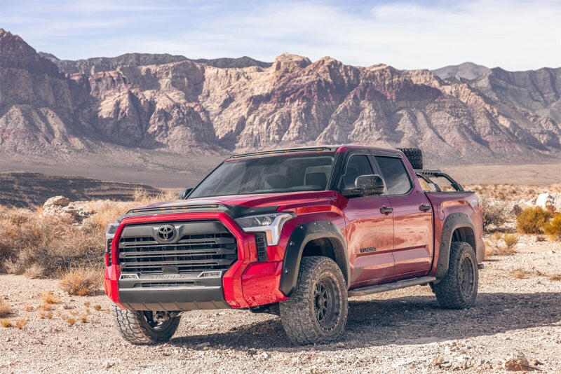 Bushwacker 22-23 Toyota Tundra Pocket Style Flares 4pc - Black Fender Flares Bushwacker