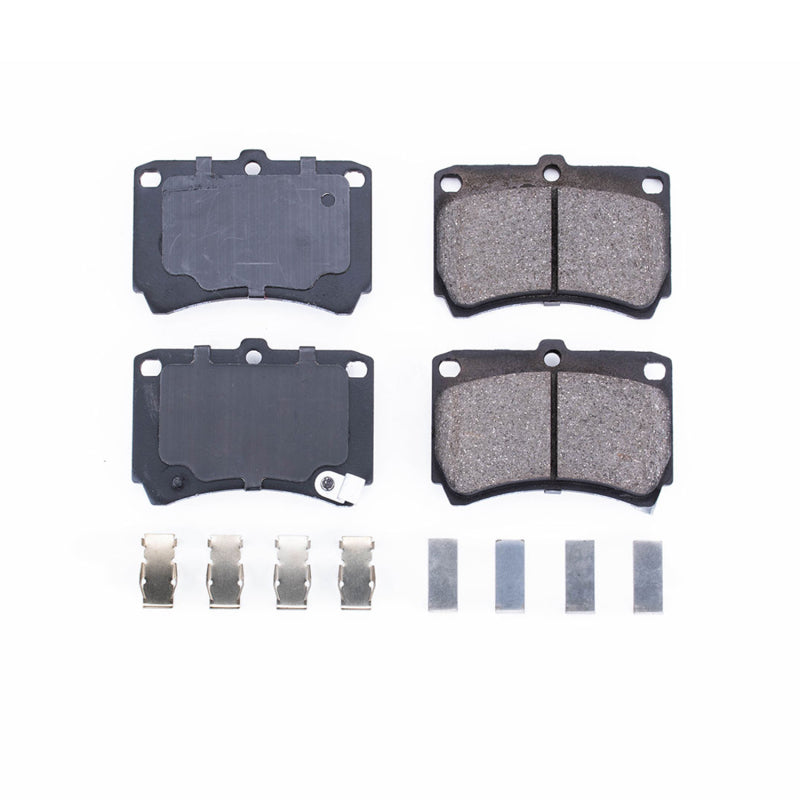 Power Stop 94-97 Ford Aspire Front Z17 Evolution Ceramic Brake Pads w/Hardware Brake Pads - OE PowerStop