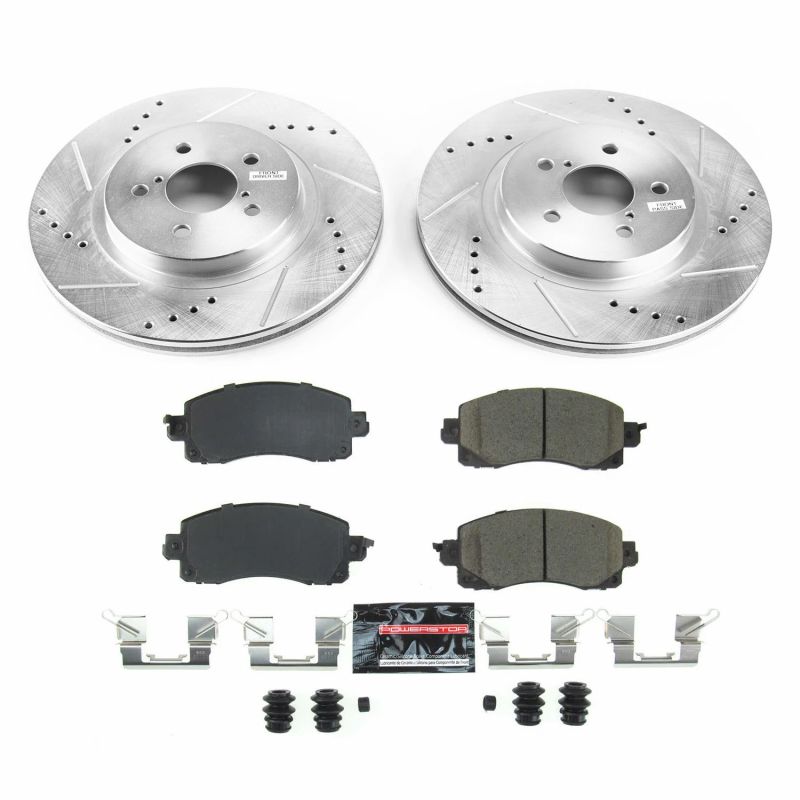 Power Stop 18-19 Subaru Crosstrek Front Z23 Evolution Sport Brake Kit Brake Kits - Performance D&S PowerStop