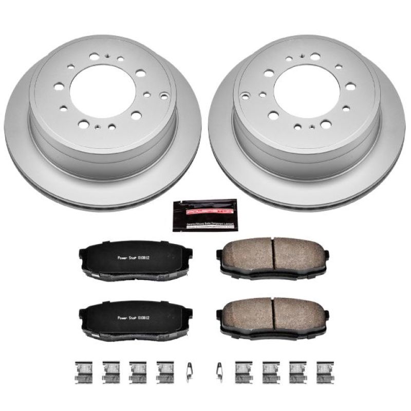 Power Stop 08-11 Lexus LX570 Rear Z17 Evolution Geomet Coated Brake Kit Brake Kits - Performance Blank PowerStop