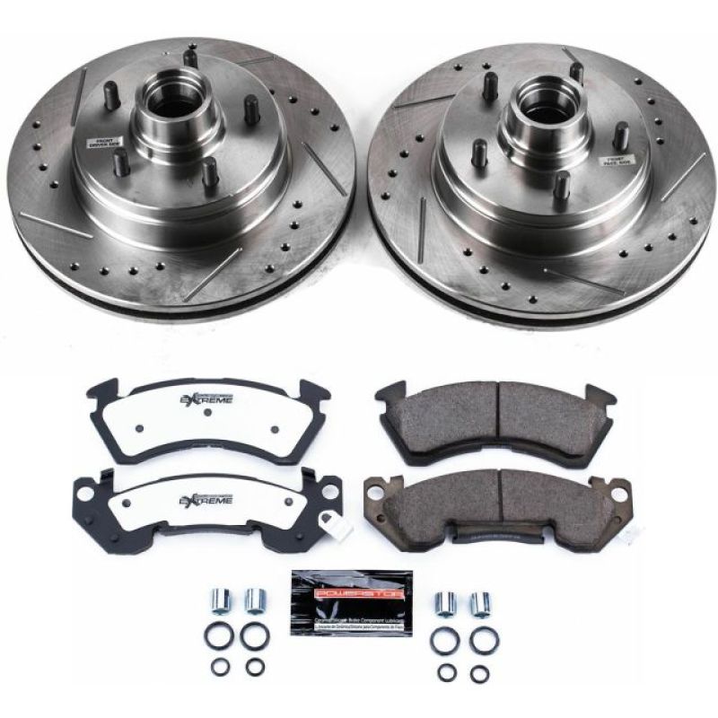 Power Stop 91-93 Chevrolet Caprice Front Z26 Street Warrior Brake Kit Brake Kits - Performance D&S PowerStop
