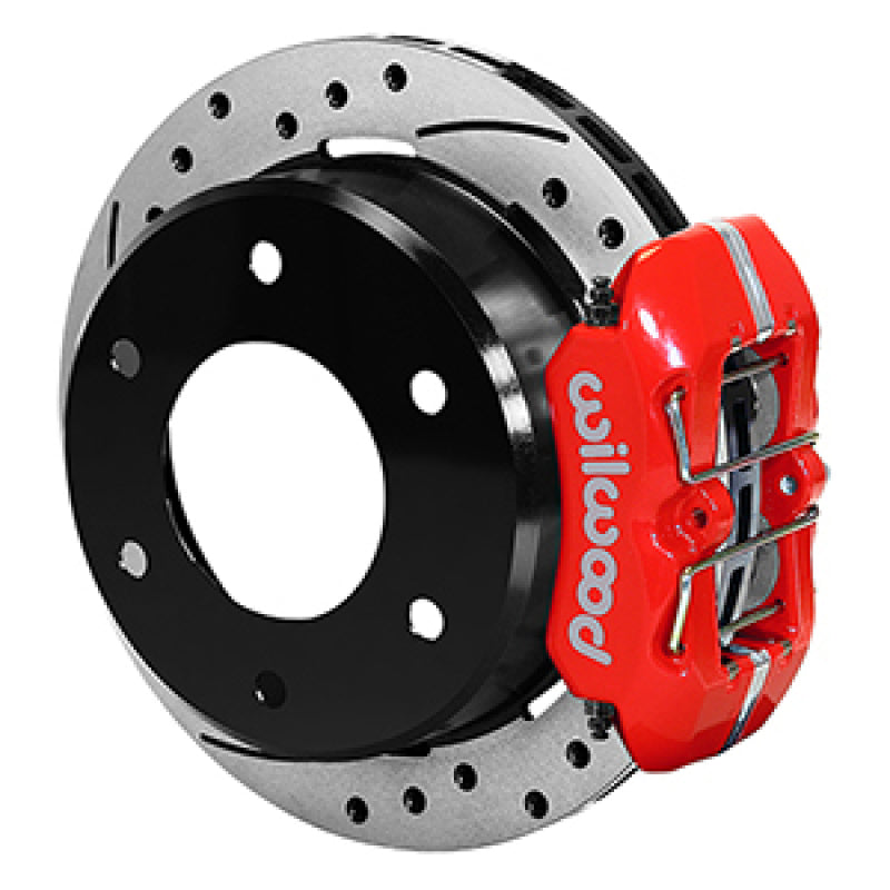 Wilwood 63-87 C10/C15 DynaPro FDPLP Red Calipers 11in x .81in D/S Rotors 6-Lug Rear Disc Brake Kit Big Brake Kits Wilwood