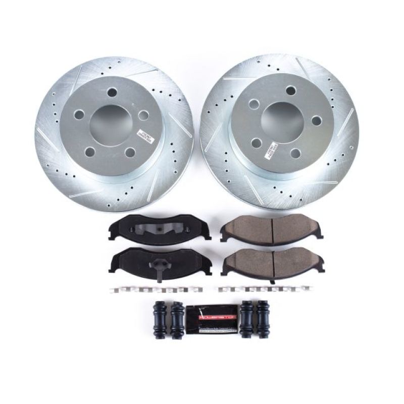 Power Stop 99-01 Jeep Cherokee Front Z23 Evolution Sport Brake Kit Brake Kits - Performance D&S PowerStop
