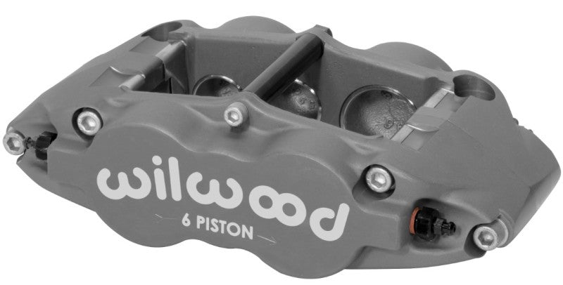 Wilwood Caliper-Forged Superlite 6R-R/H 1.62/1.12/1.12in Pistons 1.25in Disc Brake Calipers - Perf Wilwood