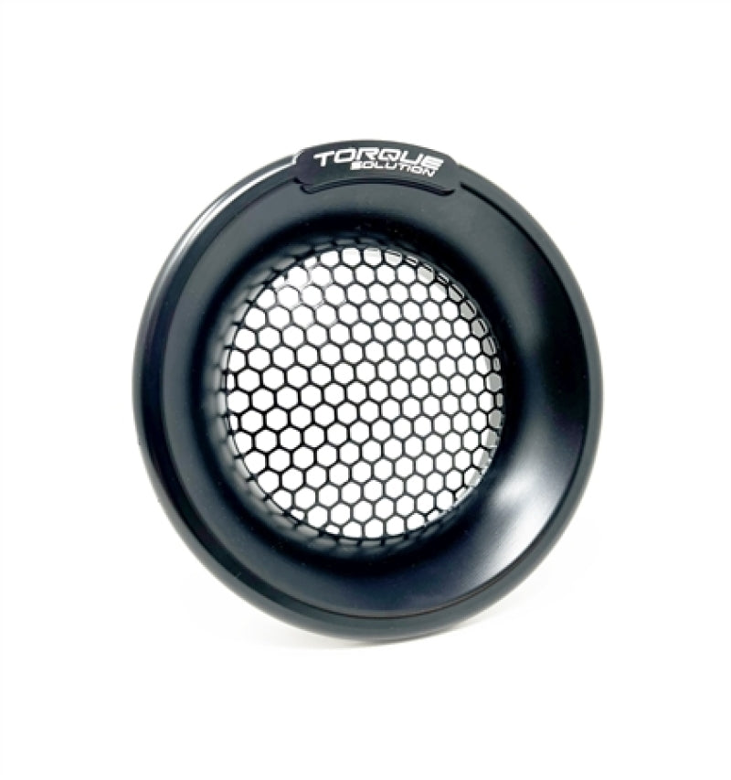 Torque Solution Billet Turbo Velocity Stack Shield For 4in Inlet - Black Intercooler Pipe Kits Torque Solution