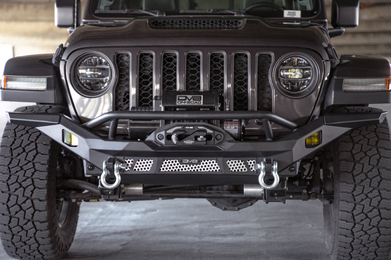 DV8 Offroad 07-18 Jeep Wrangler JK / 18-23 Wrangler JL / 20-23 Gladiator JT MTO Series Front Bumper Bumpers - Steel DV8 Offroad