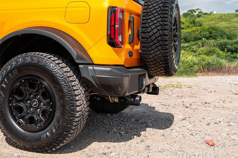 Corsa 21-25 Ford Bronco 2.3L 2-Door 2.75in Cat-Back Dual Rear Exhaust w/ 4in Straight-Cut Black Tips Catback CORSA Performance