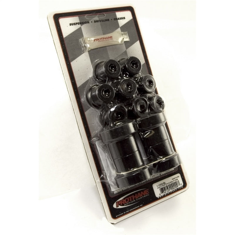 Rugged Ridge Front Leaf Spring Bushing Kit Black 76-86 Jeep CJ Bushing Kits Rugged Ridge