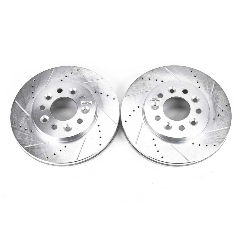 Power Stop 04-07 Ford Freestar Front Evolution Drilled & Slotted Rotors - Pair Brake Rotors - Slot & Drilled PowerStop