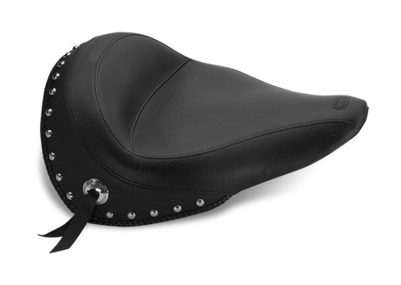 Mustang 14-21 Yamaha Bolt Standard Touring Solo Seat w/Studs- Black Solo Motorcycle Seats Mustang Motorcycle