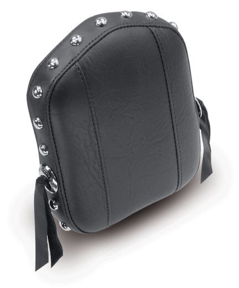 Mustang Honda, Suzuki, Yamaha, Kawasaki Sissy Bar Pad (7.5 inch x 9 inch) w/Studs - Black Sissy Bar Pads Mustang Motorcycle