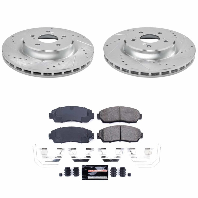Power Stop 21-25 Acura TLX Front Z23 Evolution Brake Kit Brake Kits - Performance D&S PowerStop