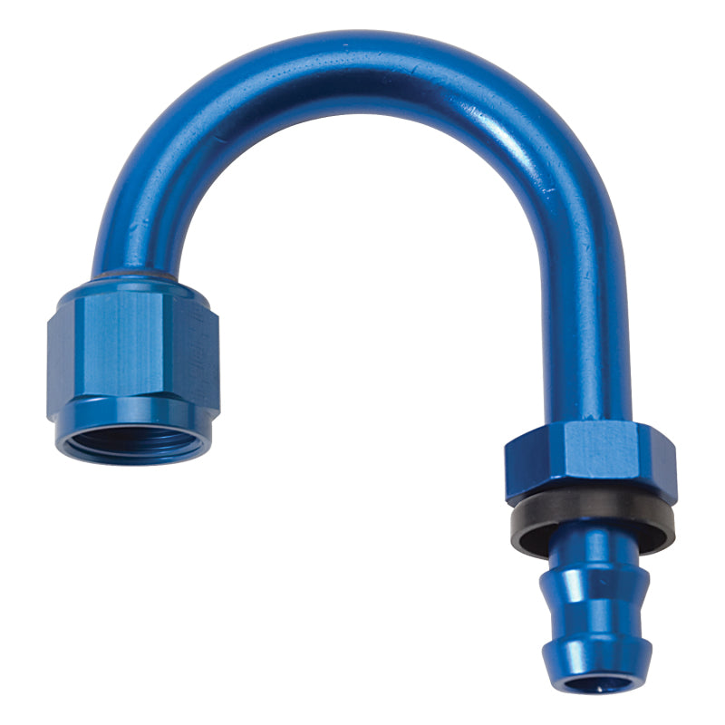 Russell Performance -6 AN Twist-Lok 180 Degree Hose End (1in Radius) Fittings Russell
