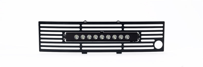 Putco 11-14 Ford F-150 EcoBoost SS Blk Bar Bumper Grille Insert w/ 10in Luminix Light Bar Grilles Putco