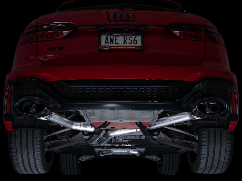AWE Tuning 21-23 Audi C8 RS6/RS7 SwitchPath Cat-back Exhaust - Diamond Black Tips Catback AWE Tuning