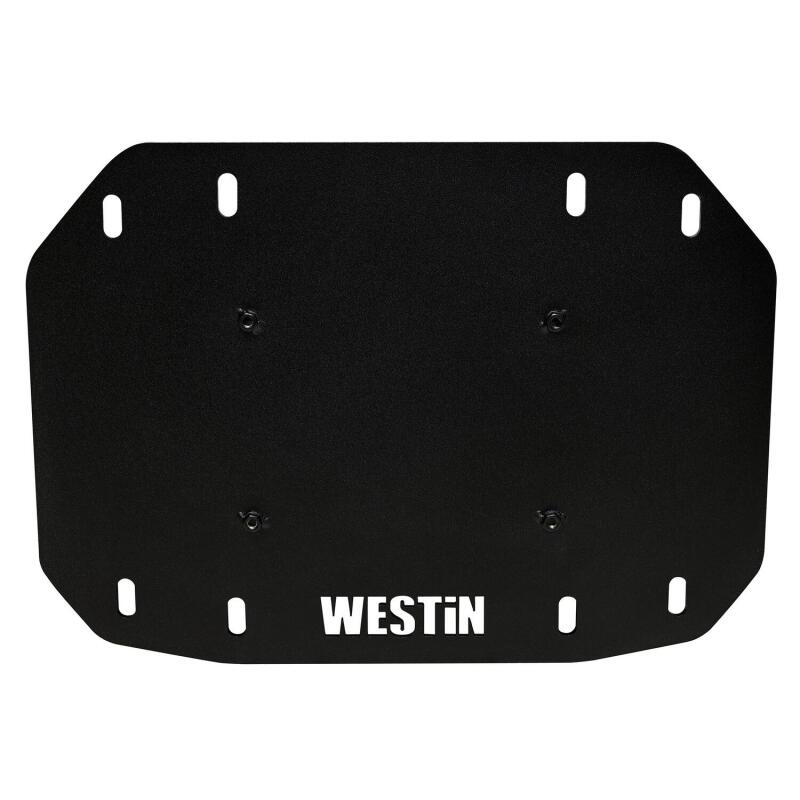 Westin 18-25 Wrangler JL Spare Tire Delete Plate - Tex. Blk Tire Carriers Westin