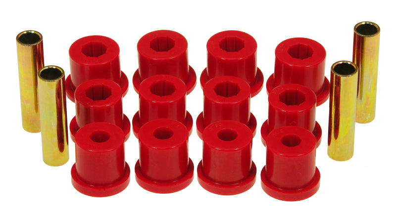 Prothane 64-69 AMC 1.5 OD Spring & Shackle Bushings - Red Bushing Kits Prothane