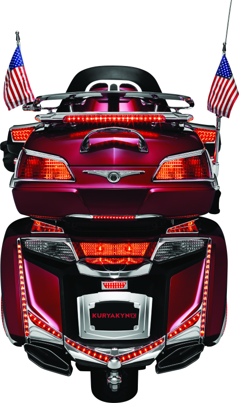 Kuryakyn L.E.D. Lighted Trunk Lid Handle 01-17 GL1800 Chrome Light Bars & Cubes Kuryakyn