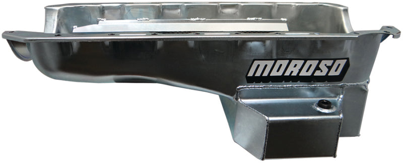 Moroso Chevrolet Big Block Mark IV/GM A Body Road Race Baffled Wet Sump 6.5qt 8in Steel Oil Pan Oil Pans Moroso