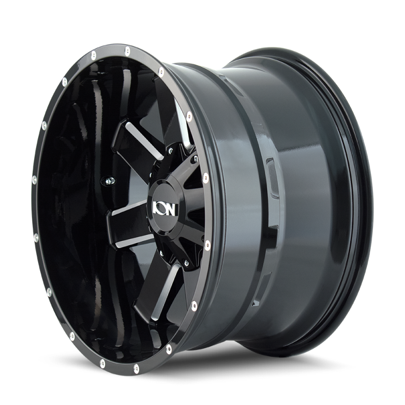ION Type 141 20x9 / 6x135 BP / 15mm Offset / 106mm Hub Gloss Black Milled Wheel Wheels - Cast ION Wheels