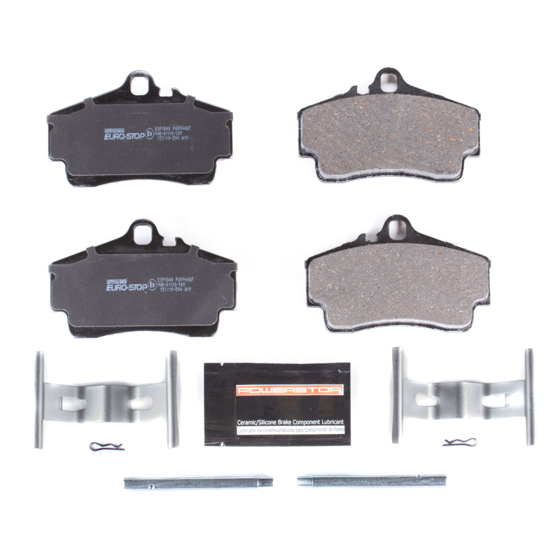 Power Stop 10-12 Porsche Cayman Euro-Stop ECE-R90 Rear Brake Pads Brake Pads - OE PowerStop