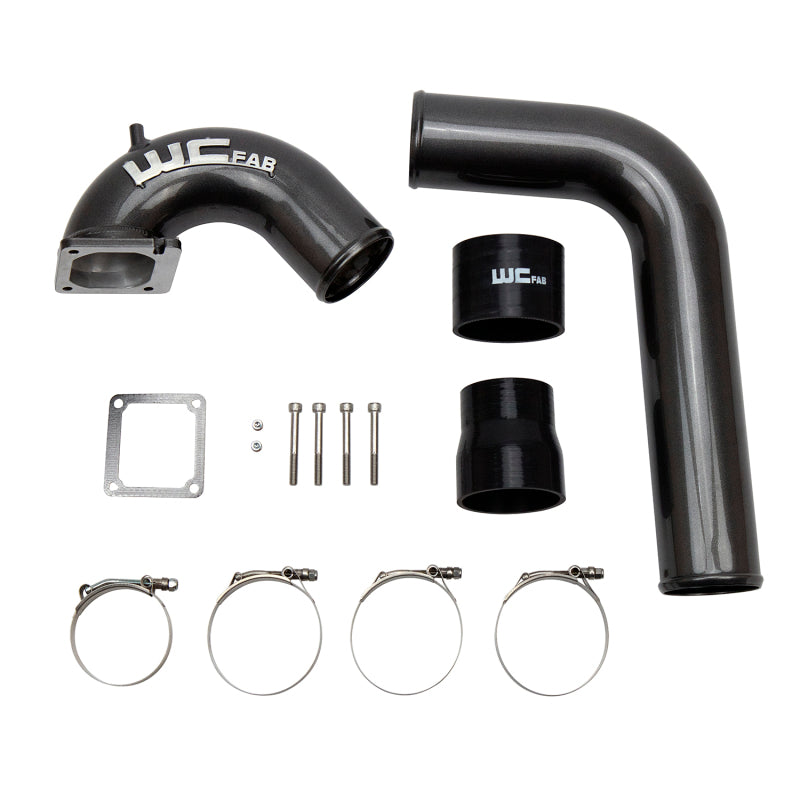 Wehrli 03-07 Dodge Cummins 5.9L 3.5in Intake Horn w/Driver IC Pipe - Illusion Purple Air Intake Components Wehrli
