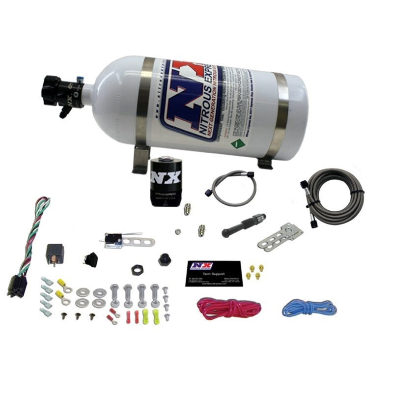 Nitrous Express Dry EFI Single Nozzle Nitrous Kit (35-150HP) w/10lb Bottle Nitrous Systems Nitrous Express
