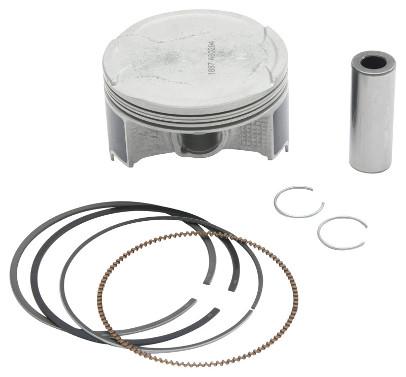 Vertex Piston 04-09 Kawasaki KFX 700 V-Force 700cc +0.50mm Oversized Cast Replica Piston Kit Piston Sets - Powersports Vertex Pistons