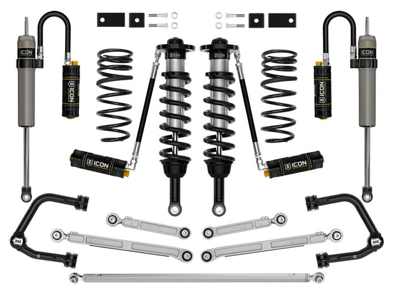 ICON 23-24 Toyota Sequoia 3-4.5in Lift Stage 10 Suspension System Tubular Coilovers ICON
