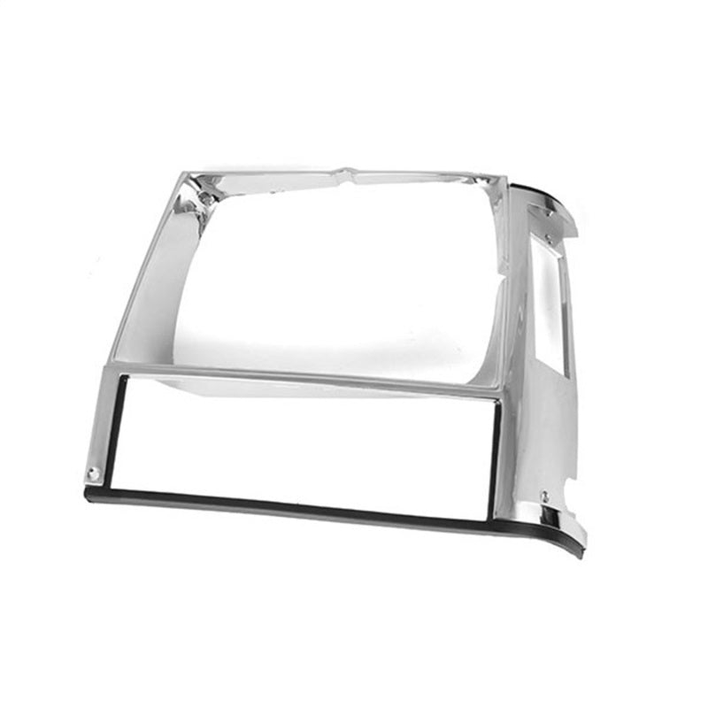 Omix LH Chrome Headlight Bezel 84-01 Cherokee (XJ) Light Covers and Guards OMIX